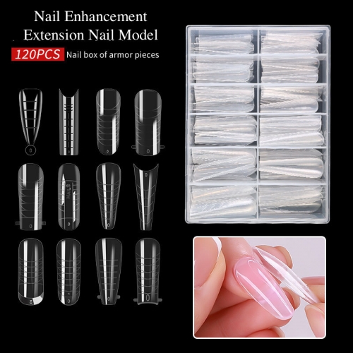 1Box Ultra Thin And Traceless False Nail Tips Extension Full Cover Nail Tips Fake Finger Polish Quick Building Mold Nail Tool