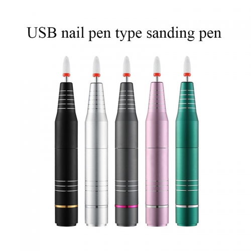 1 Pcs Nail Polishing Machine USB Rechargeable Manicure Drill Machine Accessory Pedicure High Speed Silence Polish Nail Tools