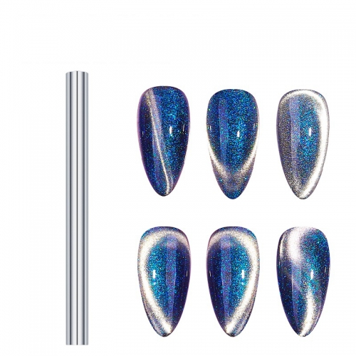 1Pcs Manicure Strong Large Golden Hoop Magnet Double-Headed Lightning Cat Eye Series Nail Polish Gel Double-Headed Thickened 