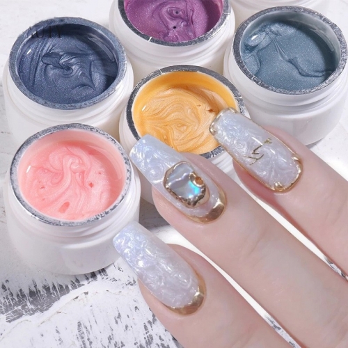 1bottle New Mud Gel No Flowing Full Coverage Painting Thick Texture Gorgeous Color Pigmented Paint Nail Gel
