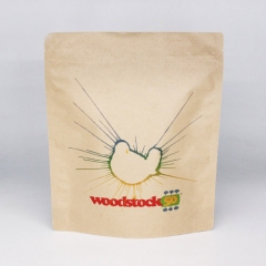 High Barrier Laminated Kraft Paper Pouch With Natural Looks Perfect For Display