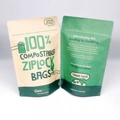250g Biodegradable & Compostable Stand Up Pouch Suitable For Organic/Superfoods