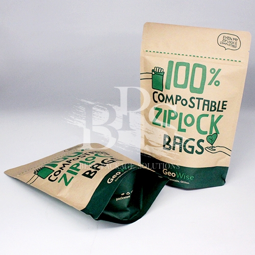 250g Biodegradable & Compostable Stand Up Pouch Suitable For Organic/Superfoods