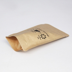 Stand Up Kraft Paper Pouch High Barrier Performance With Valve