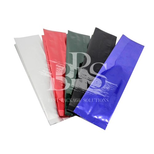 Stock Printed Aluminum Foil Side Gusset Pouch , Tin Tie & Valve Coffee Bags