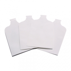 Juice Flexible Laminated Pouches Custom Shaped Pre - Inserted Straw Available