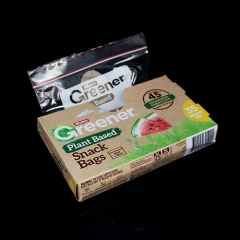 Single Layer Biodegradable Ziplock Packaging Bags For Instant Foods / Garments