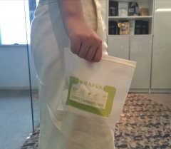 Single Layer Biodegradable Ziplock Packaging Bags For Instant Foods / Garments