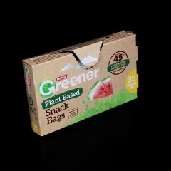 Single Layer Biodegradable Ziplock Packaging Bags For Instant Foods / Garments