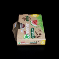 Sugarcane Plant Based Transparent Compostable Food Packaging Ziplock Bags