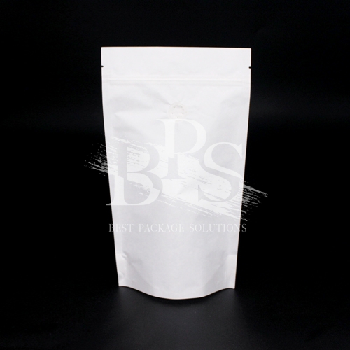 Frosted / Clear Windowed Compostable Pouch Nuts / Snacks Packaging Bags with Zipper Reclosure