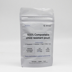 Compostable Mylar 1/4 oz Bags Smell Proof Child Proof Storage Bags