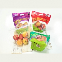 Recyclable Single PE Stand Up Zipper Produce Pouch for Fresh Fruits , Vegetables