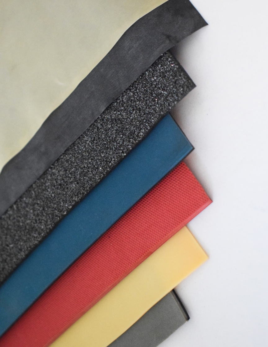 List 5 of the most common rubber sheets, and their advantages and disadvantages