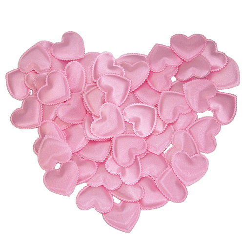 Padded Felt Fabric Sponge Love Heart Petals Appliques for Engagemen Wedding Party Bed Decor Valentine 's Day Supplies