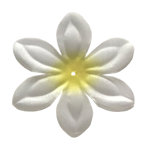 Wholesale padded white color flowers appliques