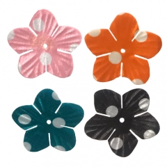 Hot selling sew on accessories for garment padded colourful flowers appliques