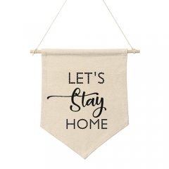 Customize Cotton Wall Hanging Decor Pennant Flag Signage Flag Wall Pennant