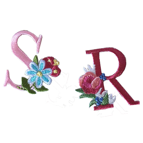 Custom design Embroidery Letters Applique Patches for clothing