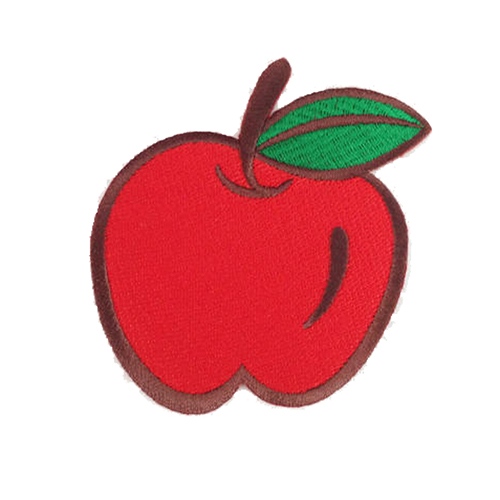 Custom Cute Cartoon Fruit Logo Embroidered Sticky Patches for Kids Clothes