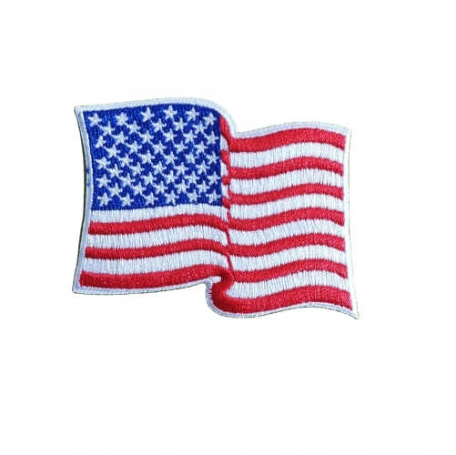 High Quality Custom Logo America Flag Embroidery Patch