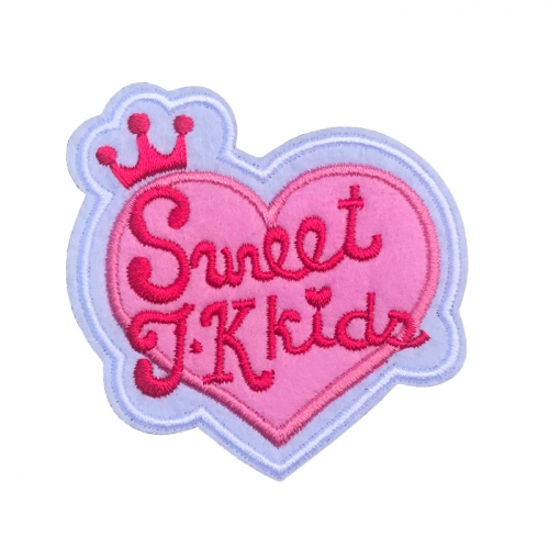 Factory Price Custom design embroidery patches iron on embroidered badges for clothing