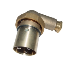 IMPA 792852 Brass Marine Electrical Plug 250V/10A 2P+E