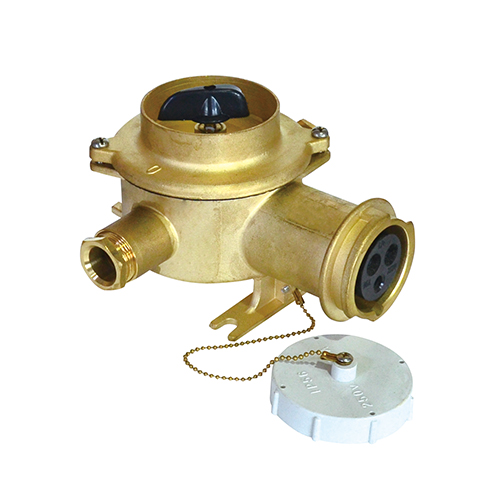 Brass Marine Lock Switch Socket 250/380/440V 16A 2/3P+E | CZKS2-2/114