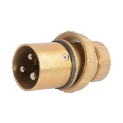 IMPA 792851 Brass Marine Electrical Plug 250V/10A 2P+E