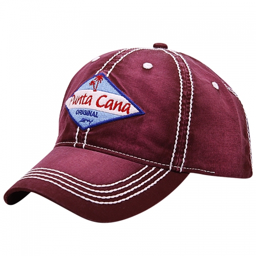 Heavy Stiching Mineral Washed Twill Souvenir Caps