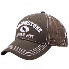 Heavy Stiching 2 Tone Washed Twill Souvenir Caps