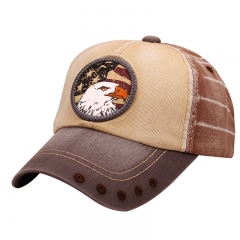 Triple-Tone Colorblocked Monkey Washed Twill Souvenir Caps