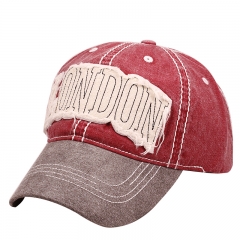 Heavy Twill Cotton Fabric Trile Stiching Washed Souvenir Cap