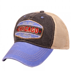 Stained Twill Soft Mesh Instructured Trucker Souvenir Caps