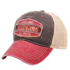 Stained Twill Soft Mesh Instructured Trucker Souvenir Caps