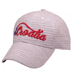 Super Soft Oxford Stripe Youth Twill Souvenir Caps