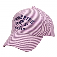 Oxford Stripe Youth Twill Souvenir Caps