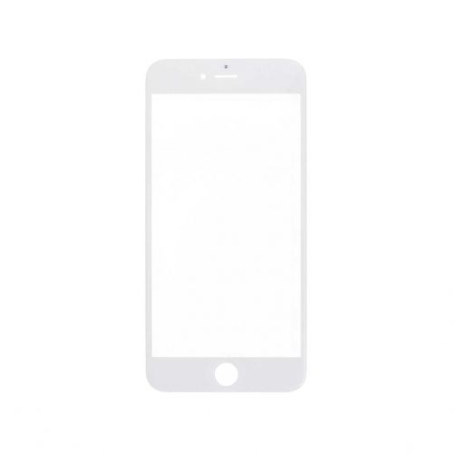 Glass Lens with Front Bezel and OCA Glue Sheet For Apple iphone 6 Plus - White
