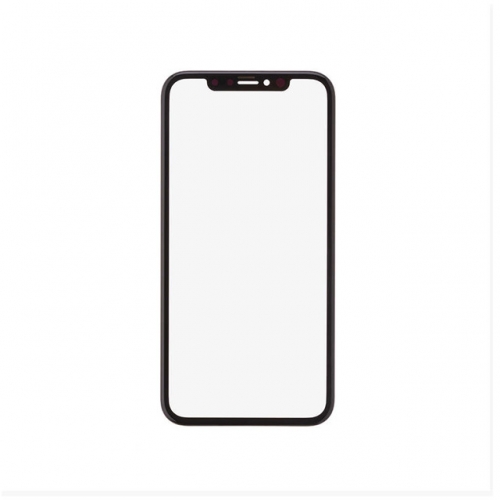 Glass Lens with Front Bezel and OCA For Apple iPhone XR - Black