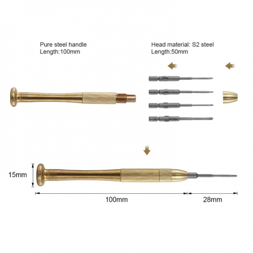 BST-800-JP Precision Screwdriver Set 0.6mm Y Tip 1.2 Phillips 2.5 Cross T2 Bits for iPhone X 8 8 Plus Mobile Phone Repair Tool Kits