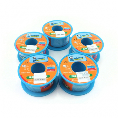 Lead-free solder wire MECHANIC HBD-366 40G 0.3 0.4 0.5 0.6 0.8MM low temperature auxiliary flux solder wire
