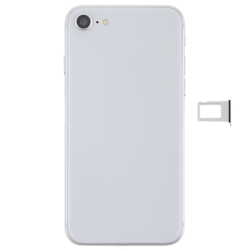 High-Quality Back Battery Cover Door Rear Middle Frame Chassis with Flex Cable Assembly For iPhone 8G - White - AA