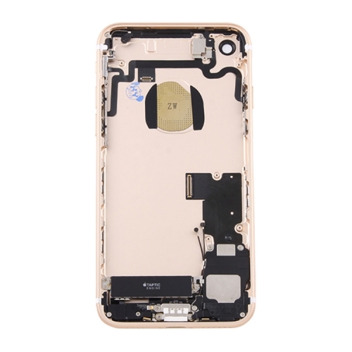 High-Quality Back Battery Cover Door Rear Middle Frame Chassis with Flex Cable Assembly For iPhone 7-AA