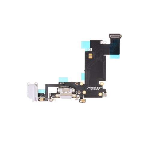 Charging Port Flex Cable Replacement For Apple iPhone 6s Plus- White - AA 