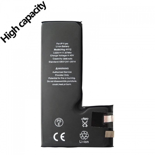 3450 mAh Apple iPhone 11 Pro High Capacity Battery Cell No Cable Replacement - Grade AA