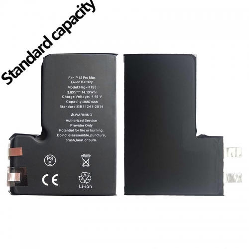 3687 mAh Apple iPhone 12 Pro Max Standard Capacity Battery Cell No Cable Replacement - Grade AA