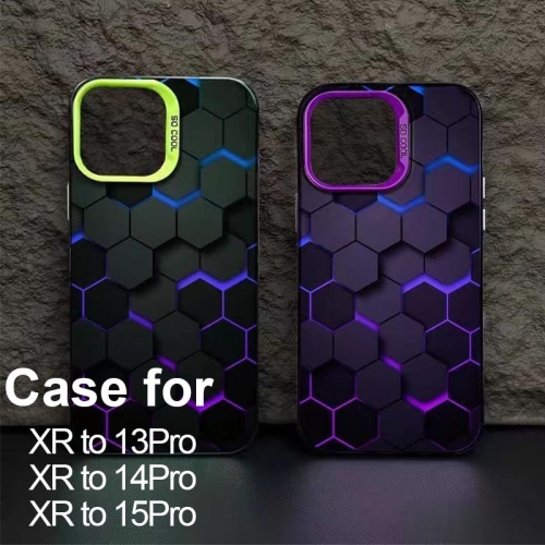 Matte Phone Case For DIY iPhone XR to 13 Pro, XR to 14 Pro Cover, XR to 15 Pro Protective Shell