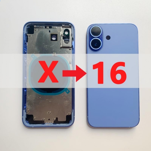 Turn iPhone X into a Brand New iPhone 16 Housing, iPhone X Body 16 Back Housing, X Like 16 DIY Middle Frame Classical Housing