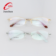 5025 - Square diamond contrast color drop-shaped line simple titanium frame for Lady