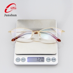 5025 - Square diamond contrast color drop-shaped line simple titanium frame for Lady